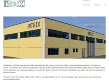 Tablet Screenshot of patrix.it